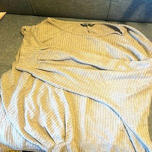 Waffle knit long sleeve